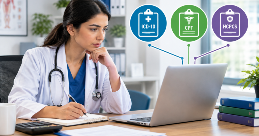 ICD-10 vs CPT vs HCPCS