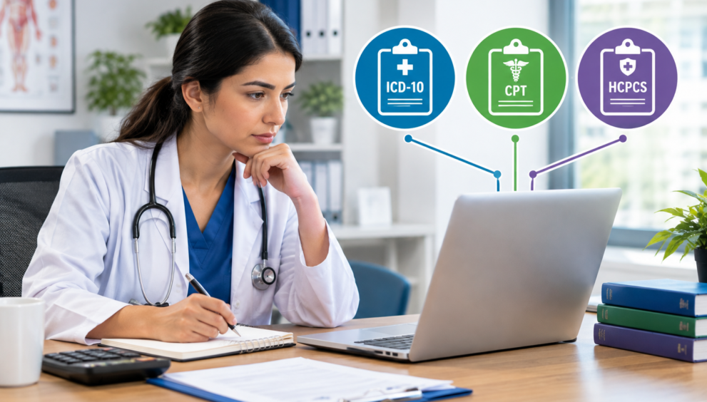 ICD-10 vs CPT vs HCPCS